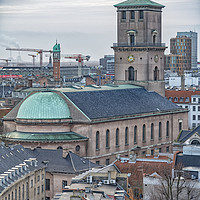 Buy canvas prints of Copenhagen Vor Frue Kirke by Antony McAulay