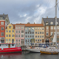 Buy canvas prints of Copenhagen Nyhavn Waterfront by Antony McAulay