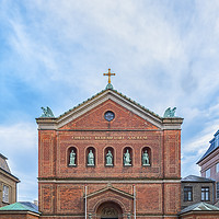 Buy canvas prints of Copenhagen Saint Ansgars Cathedral by Antony McAulay