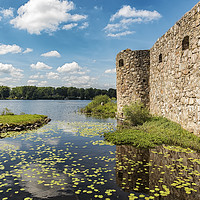 Buy canvas prints of Kronobergs Castle Ruin Lakeview by Antony McAulay