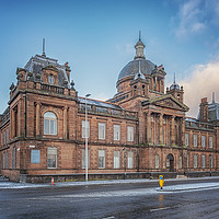 Buy canvas prints of Govan Town Hall Left Side View by Antony McAulay
