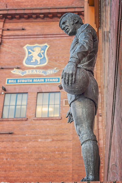 Rangers Ibrox Stadium Statue Picture Board by Antony McAulay