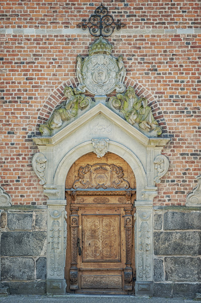 Kristianstad Church Doors Picture Board by Antony McAulay