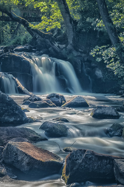 Hallamolla Waterfall in Sweden Picture Board by Antony McAulay