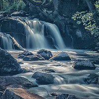 Buy canvas prints of Hallamolla Waterfall in Sweden by Antony McAulay