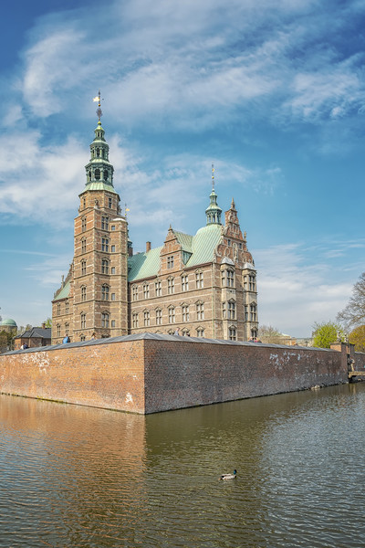 Copenhagen Rosenborg Castle and Moat Picture Board by Antony McAulay