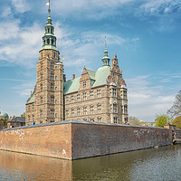 Buy canvas prints of Copenhagen Rosenborg Castle and Moat by Antony McAulay