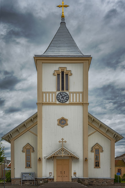 Kungsbacka Church in Sweden Picture Board by Antony McAulay