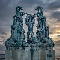 Buy canvas prints of Statue of Hercules and the Hydra by Antony McAulay