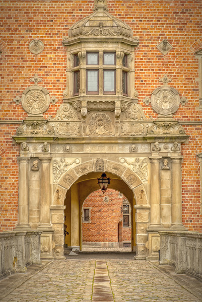 Vallo Castle Entrance Arch Picture Board by Antony McAulay
