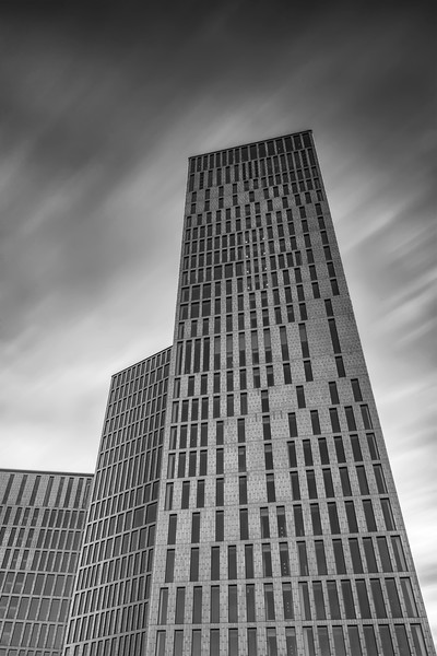 Malmo Live Building Blocks Black and White Picture Board by Antony McAulay