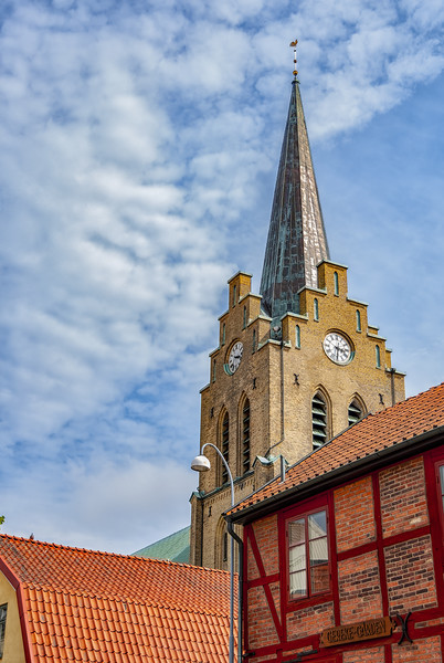 Halmstad Church from Gamla Stan Picture Board by Antony McAulay