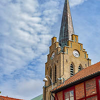 Buy canvas prints of Halmstad Church from Gamla Stan by Antony McAulay
