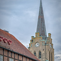 Buy canvas prints of Halmstad Church from Old Town by Antony McAulay