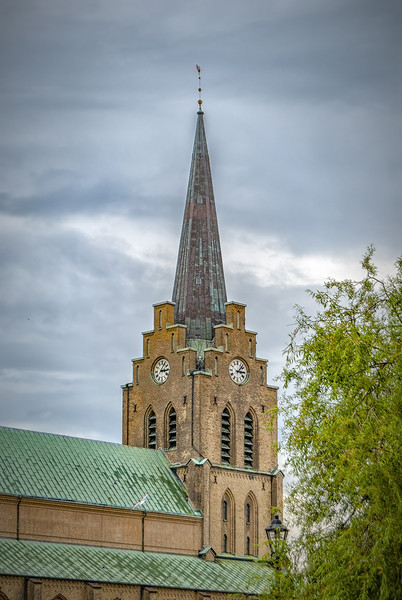 Halmstad Church Spire Picture Board by Antony McAulay