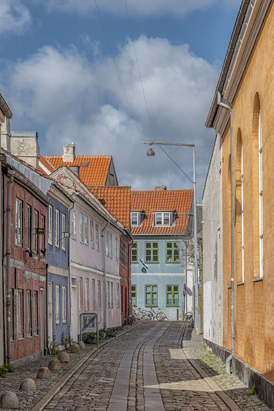 Helsingor Narrow Street View Picture Board by Antony McAulay
