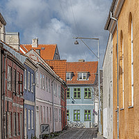 Buy canvas prints of Helsingor Narrow Street View by Antony McAulay