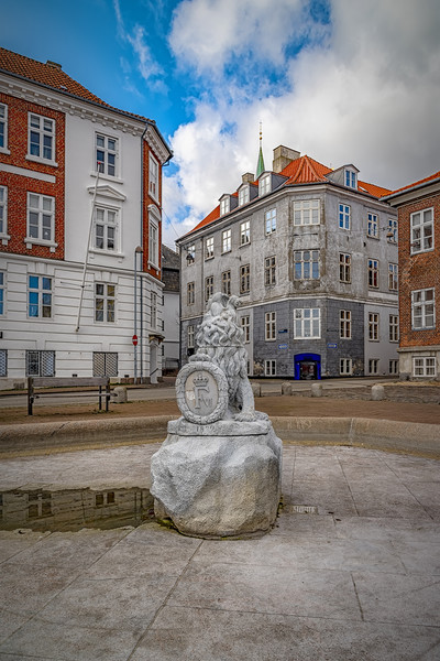 Helsingor Town Square Picture Board by Antony McAulay