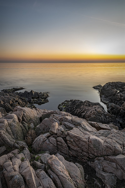 Kullaberg Sunset Seascape Picture Board by Antony McAulay