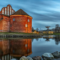 Buy canvas prints of Landskrona Citadel with Reflection by Antony McAulay