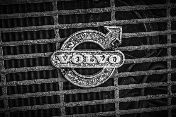 Volvo Sign on Grill Picture Board by Antony McAulay