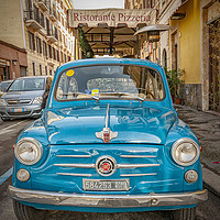 Buy canvas prints of Classic Fiat 600 in Rome by Antony McAulay