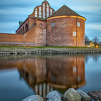 Buy canvas prints of Landskrona Citadel after Sundown by Antony McAulay