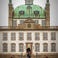 Buy canvas prints of Fredensborg Palace Facade and Guard by Antony McAulay