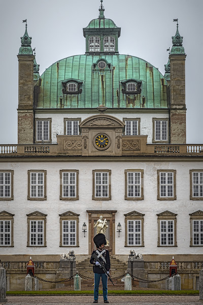 Fredensborg Palace with Armed Guard Picture Board by Antony McAulay