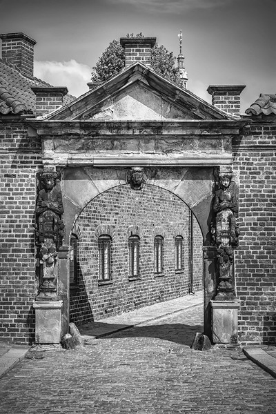 Frederiksborg Castle Archway Picture Board by Antony McAulay