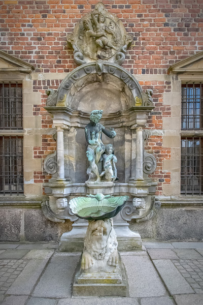 Frederiksborg Castle Drinking Fountain Picture Board by Antony McAulay