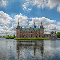 Buy canvas prints of Frederiksborg Castle Lakeside View by Antony McAulay