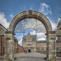 Buy canvas prints of Frederiksborg Castle Stone Archway by Antony McAulay