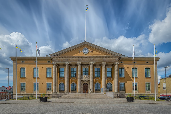 Karlskrona Town Hall Facade Picture Board by Antony McAulay