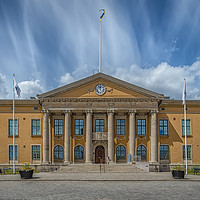 Buy canvas prints of Karlskrona Town Hall Facade by Antony McAulay