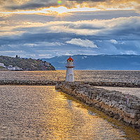 Buy canvas prints of Trondheim Lighthouse at Sunset by Antony McAulay