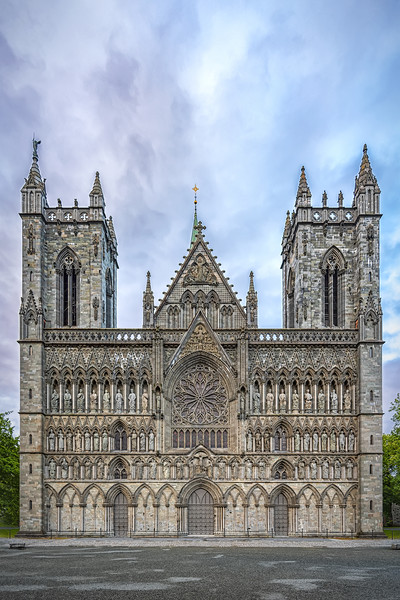 Trondheim Nidaros Cathedral Picture Board by Antony McAulay