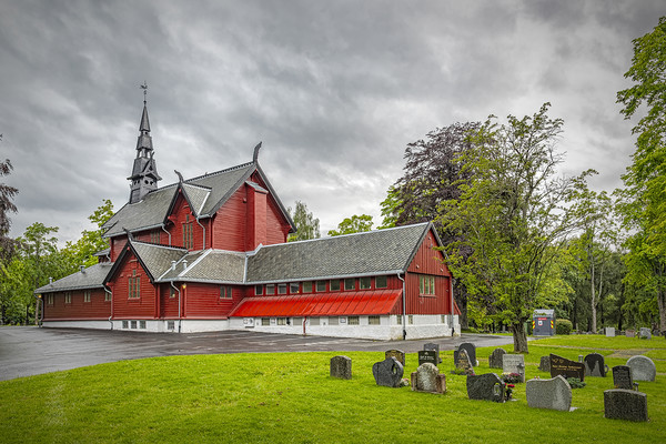 Trondheim Tilfredshet Chapel Picture Board by Antony McAulay