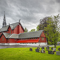 Buy canvas prints of Trondheim Tilfredshet Chapel by Antony McAulay