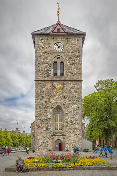 Trondheim Var Frue Church Picture Board by Antony McAulay