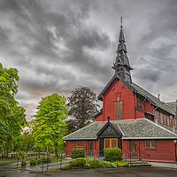 Buy canvas prints of Trondheim Tilfredshet Chapel by Antony McAulay