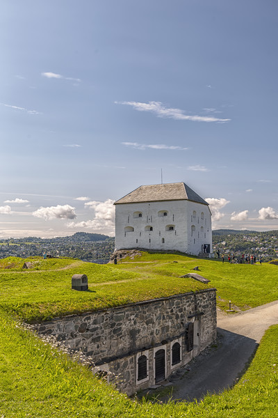 Trondheim Kristiansten Fortress and Bastion Picture Board by Antony McAulay