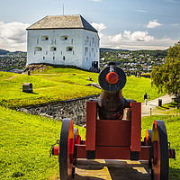 Buy canvas prints of Trondheim Kristiansten Fortress with Canon by Antony McAulay