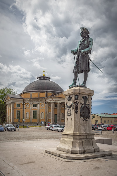 Karlskrona Statue at Stotorget Picture Board by Antony McAulay