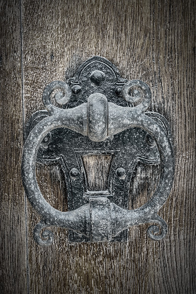 Classic Iron Door Knocker Picture Board by Antony McAulay