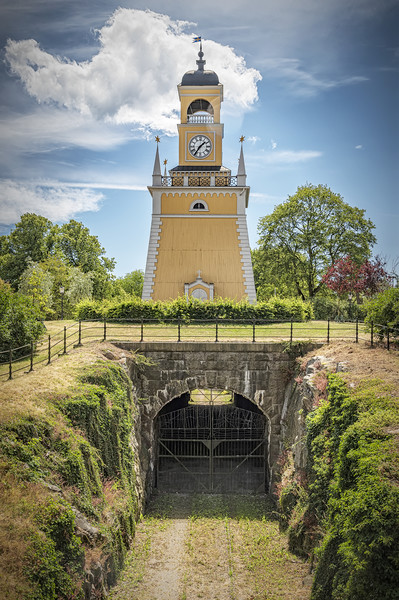 Karlskrona Admirality Wooden Bell Tower  Picture Board by Antony McAulay
