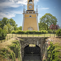Buy canvas prints of Karlskrona Admirality Wooden Bell Tower  by Antony McAulay