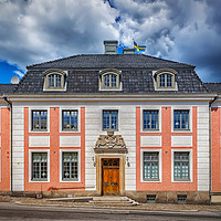 Buy canvas prints of Karlskrona County Governors Building Facade by Antony McAulay