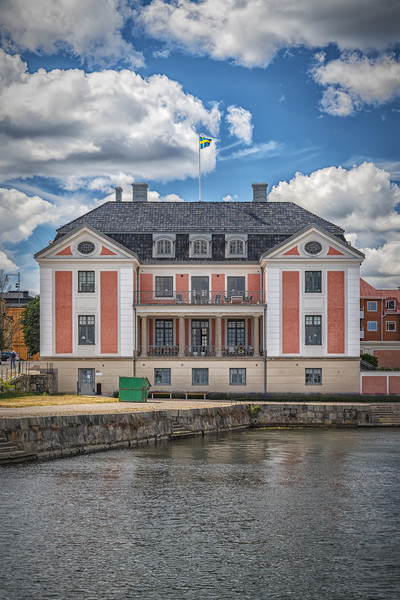 Karlskrona County Governors Building Port Facade Picture Board by Antony McAulay