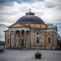 Buy canvas prints of Karlskrona Holy Trinity Church Postcard by Antony McAulay